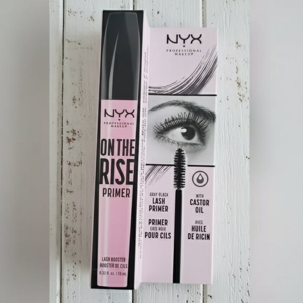 NYX On The Rise Lash Primer OTRLB01 Gray Black Lash Booster With Castor Oil